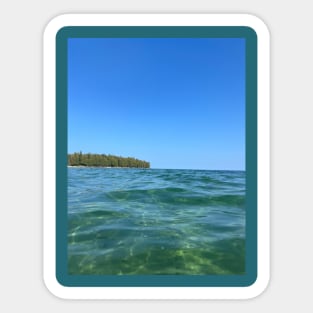 In the waters of Lake Michigan Sticker